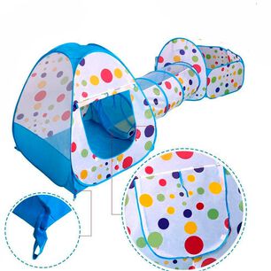 Carpa Tunel Alberca Gusano Pelotas Casa Did&aacute;ctico Azul