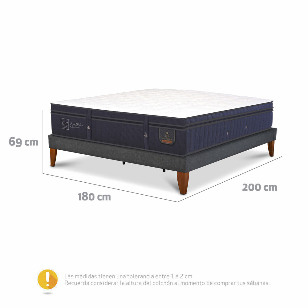 Cama Europea Cic Super Premium / King / Base Normal image number 2.0