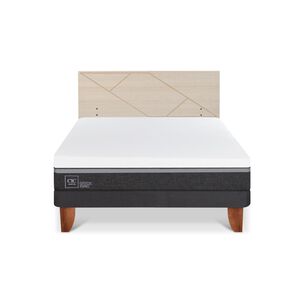Cama Europea Cic Ortopedic Advance / 2 Plazas / Base Normal + Respaldo