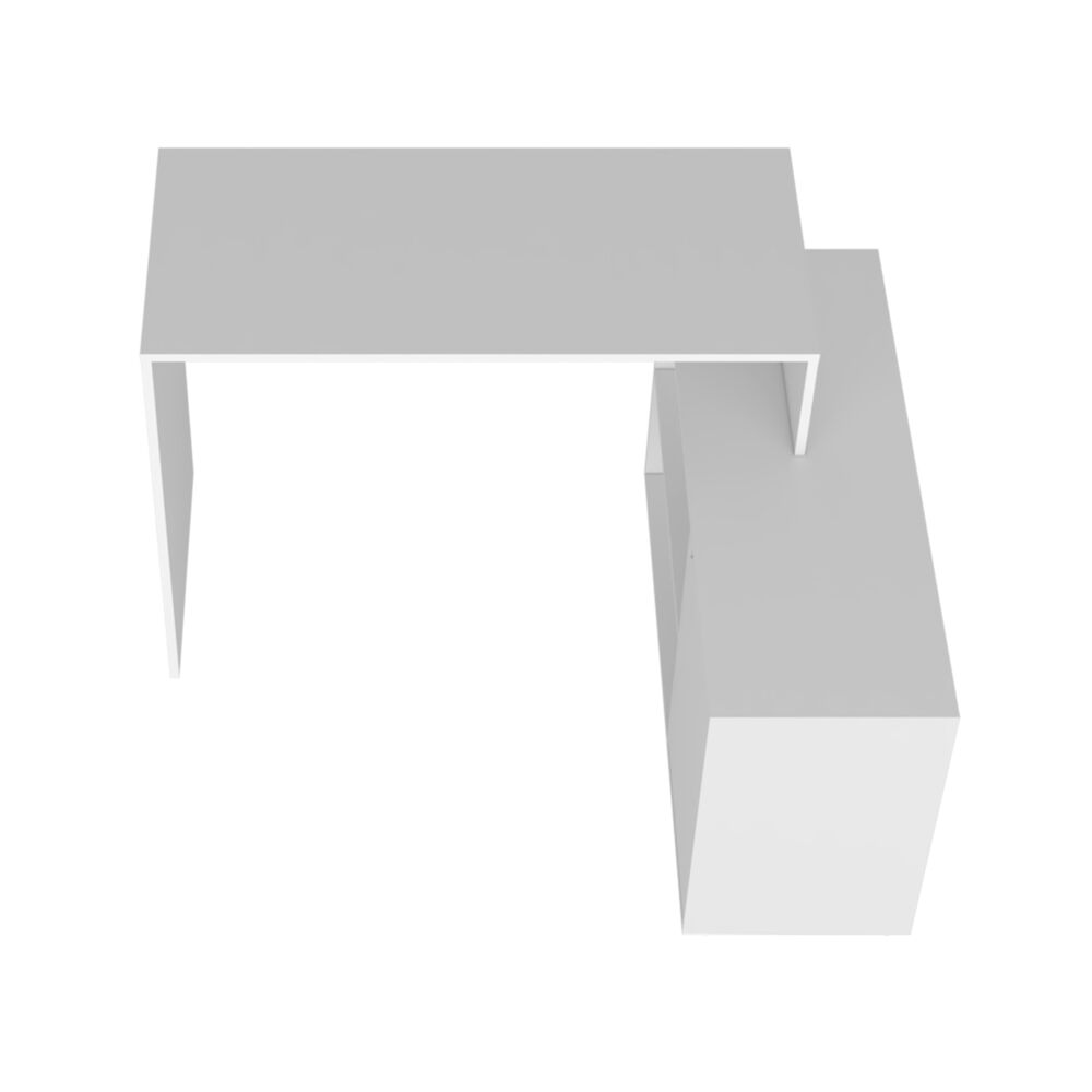 Escritorio En L 1 Puerta 116,6x100x73,6 Cm Fm-033b Blanco image number 5.0