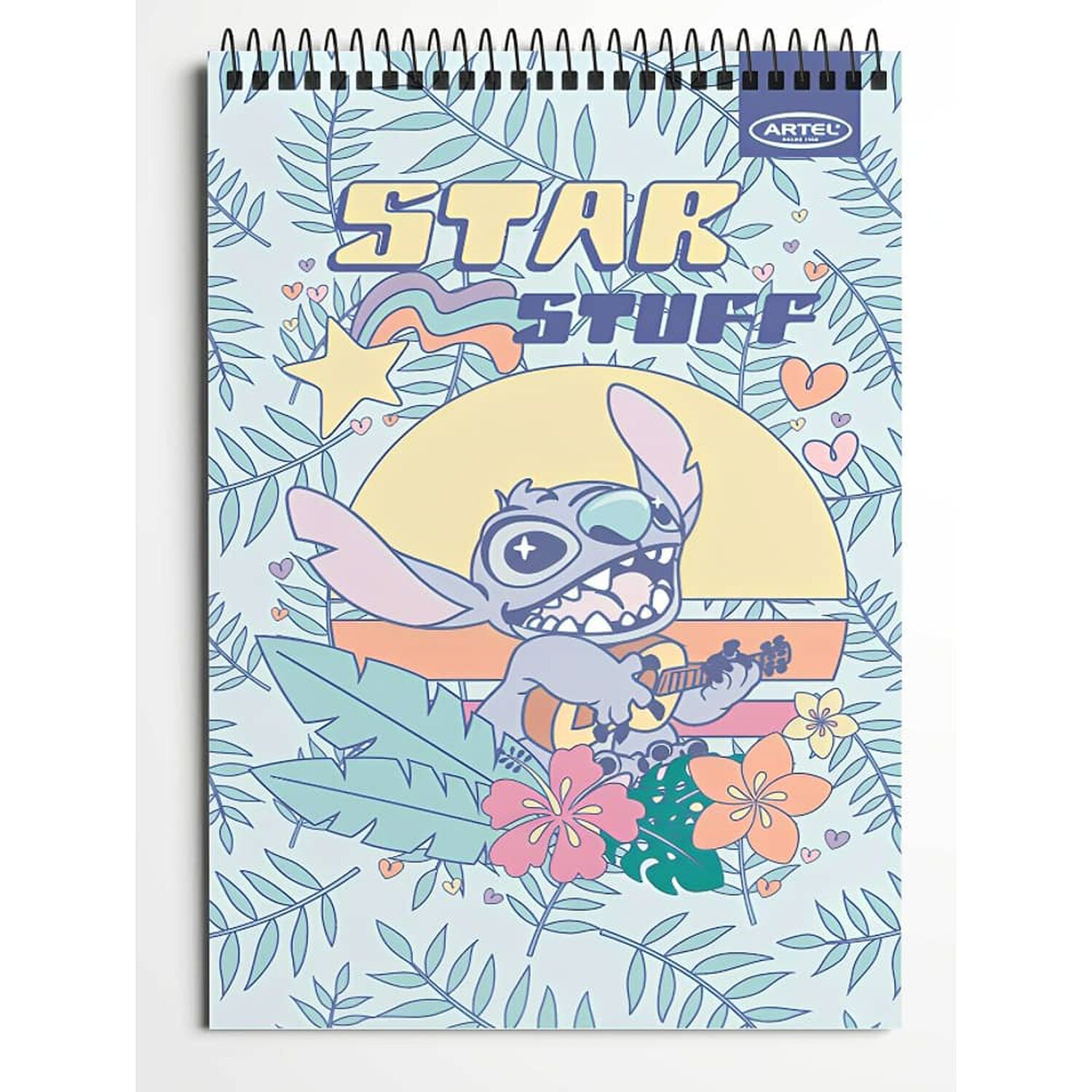 Pack 6pcs Croquera 21x32 80hj Stitch Pastel Artel 2858 image number 0.0