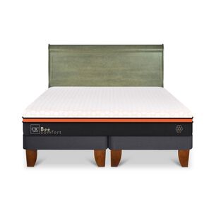Cama Europea Cic Beecomfort / 2 Plazas / Base Dividida + Respaldo