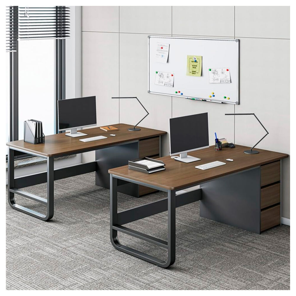 Escritorio Ejecutivo Moderno Con Cajonera Y Estanter&iacute;a Oficina Y Home Office image number 3.0