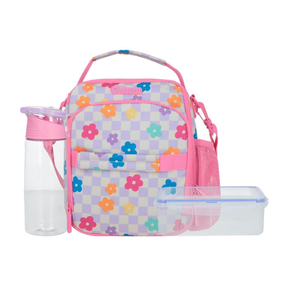 Lonchera T&eacute;rmica Xtrem Lunch-pack 6xt Flores Rosado image number 0.0