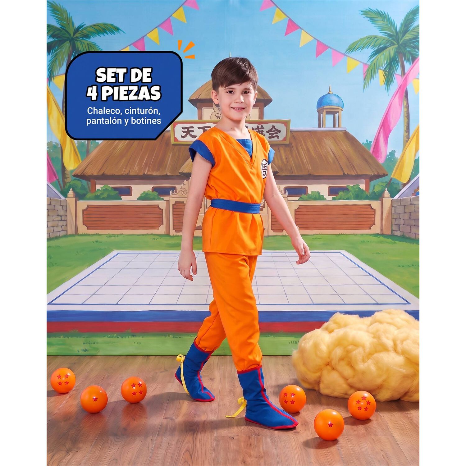 Disfraz De Goku Para Ni&ntilde;os - Dragon Ball image number 6.0