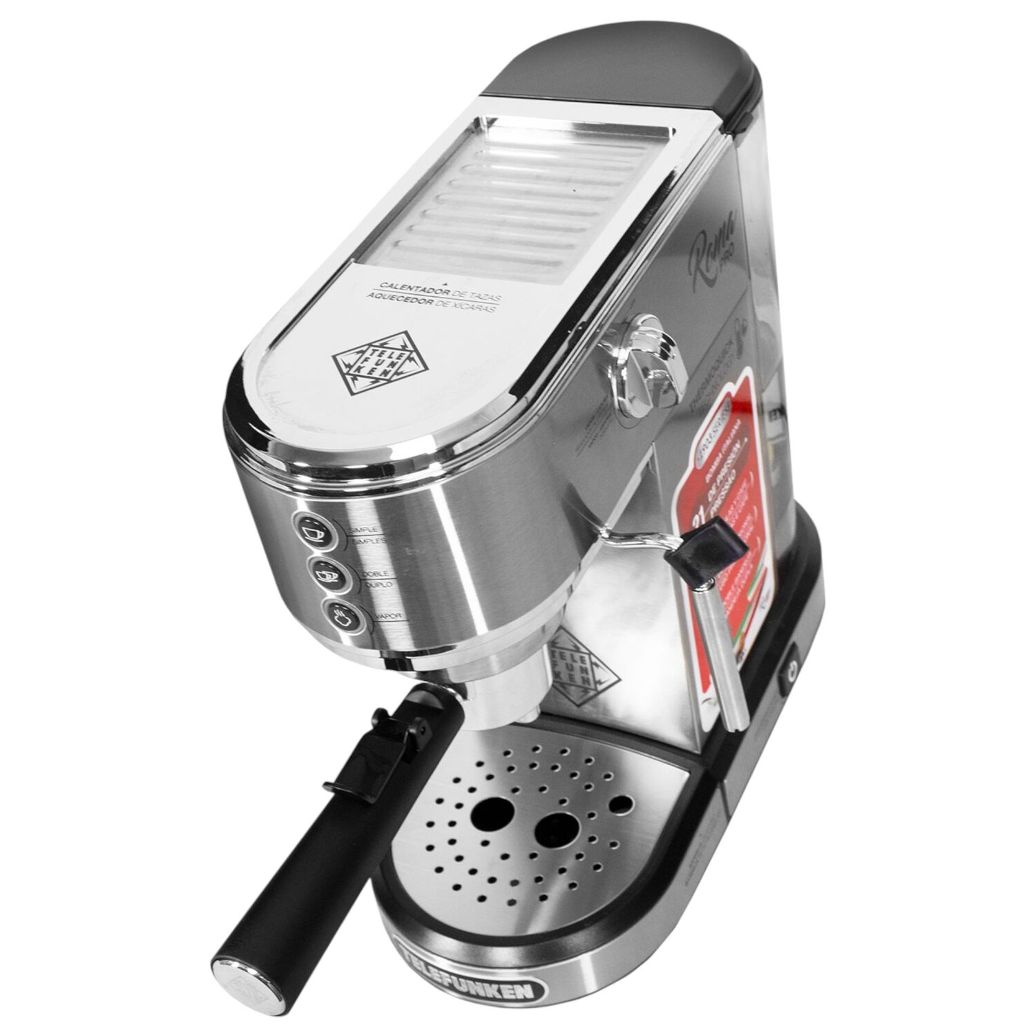 Cafetera Profesional Express Termo Quick Roma Pro 21 Bar 1lt image number 5.0