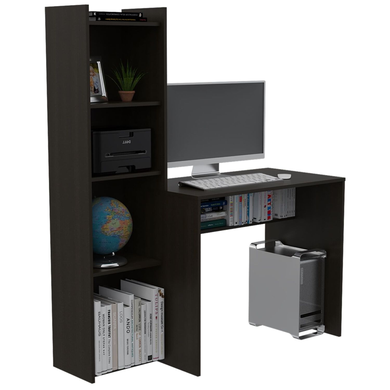 Escritorio Biblioteca 150x127,1x50 Cm Fm-030n Negro image number 1.0