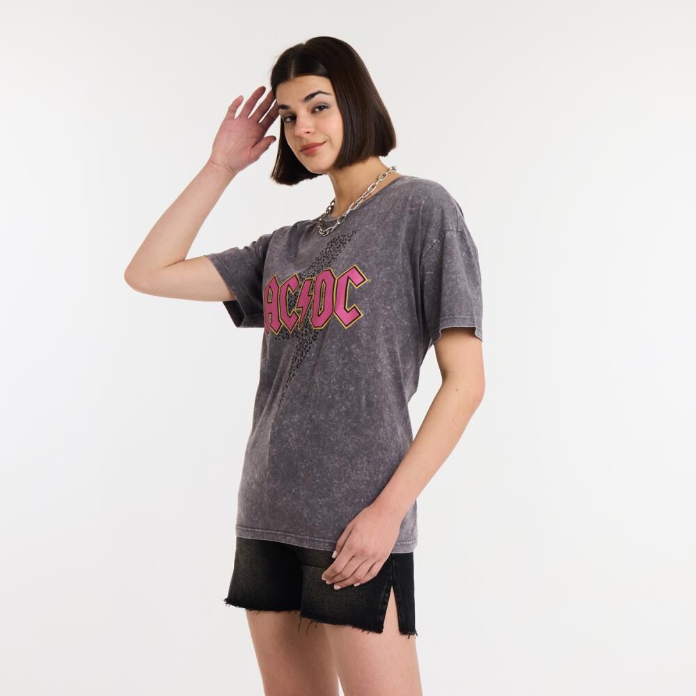 Polera Manga Corta Cuello Redondo Mujer Rolly Go image number 2.0
