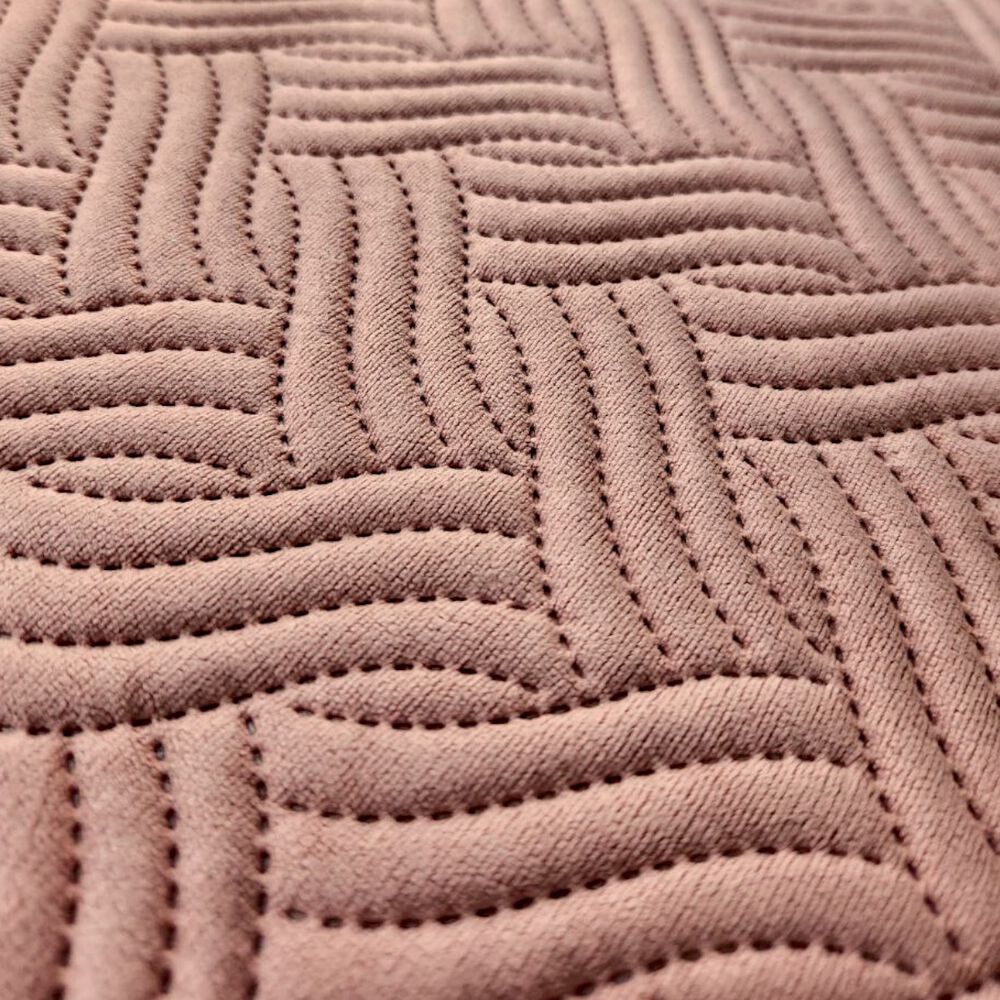 Piecera Para Cama De 2 Plazas O King De Plush 70cm X 210cm Color Rosado image number 1.0