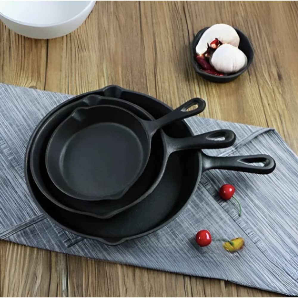 Sartenes De Hierro Fundido Juego De Sartenes 3 Piezas image number 4.0