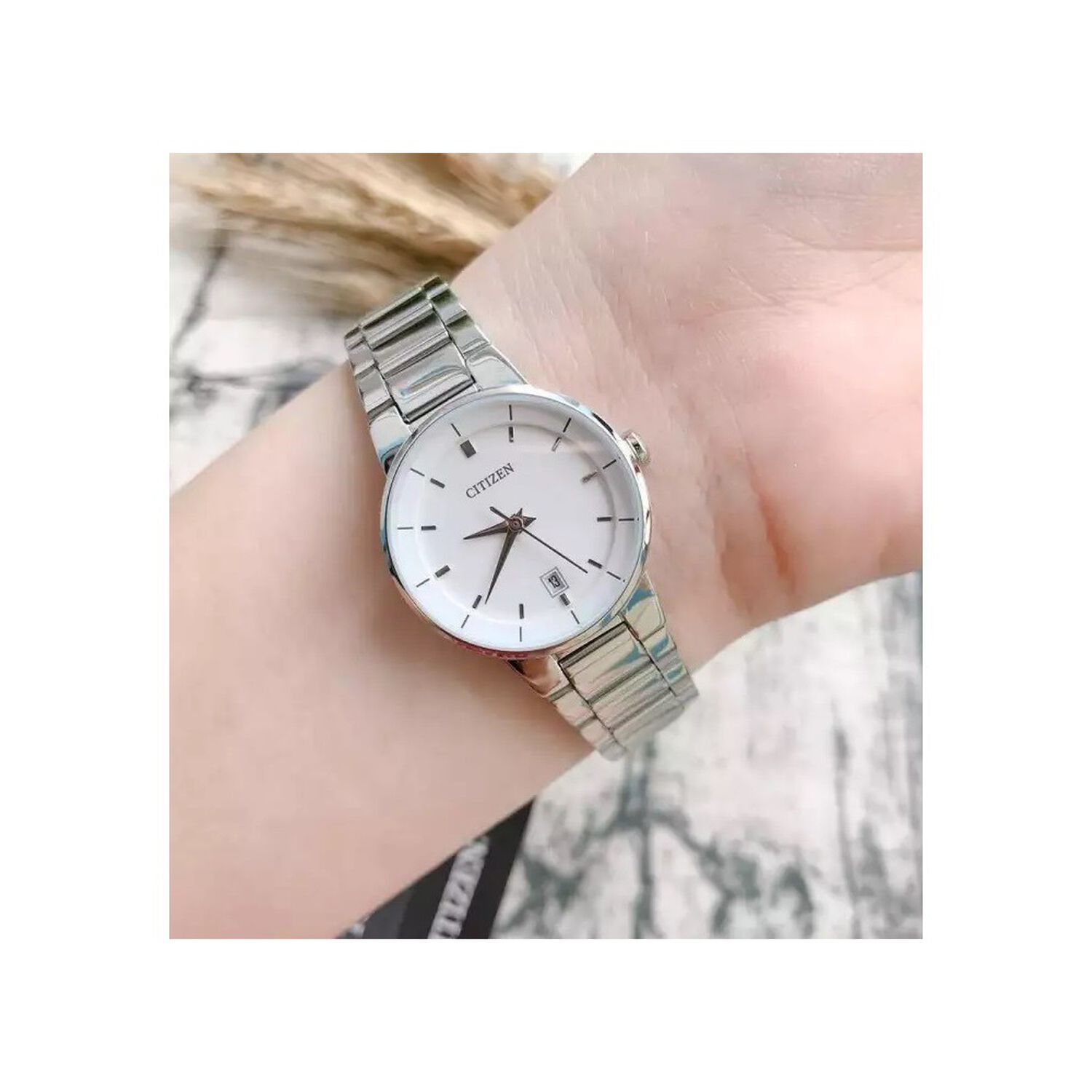 Reloj Citizen Mujer Eu6010-53a Analogo Quartz image number 5.0