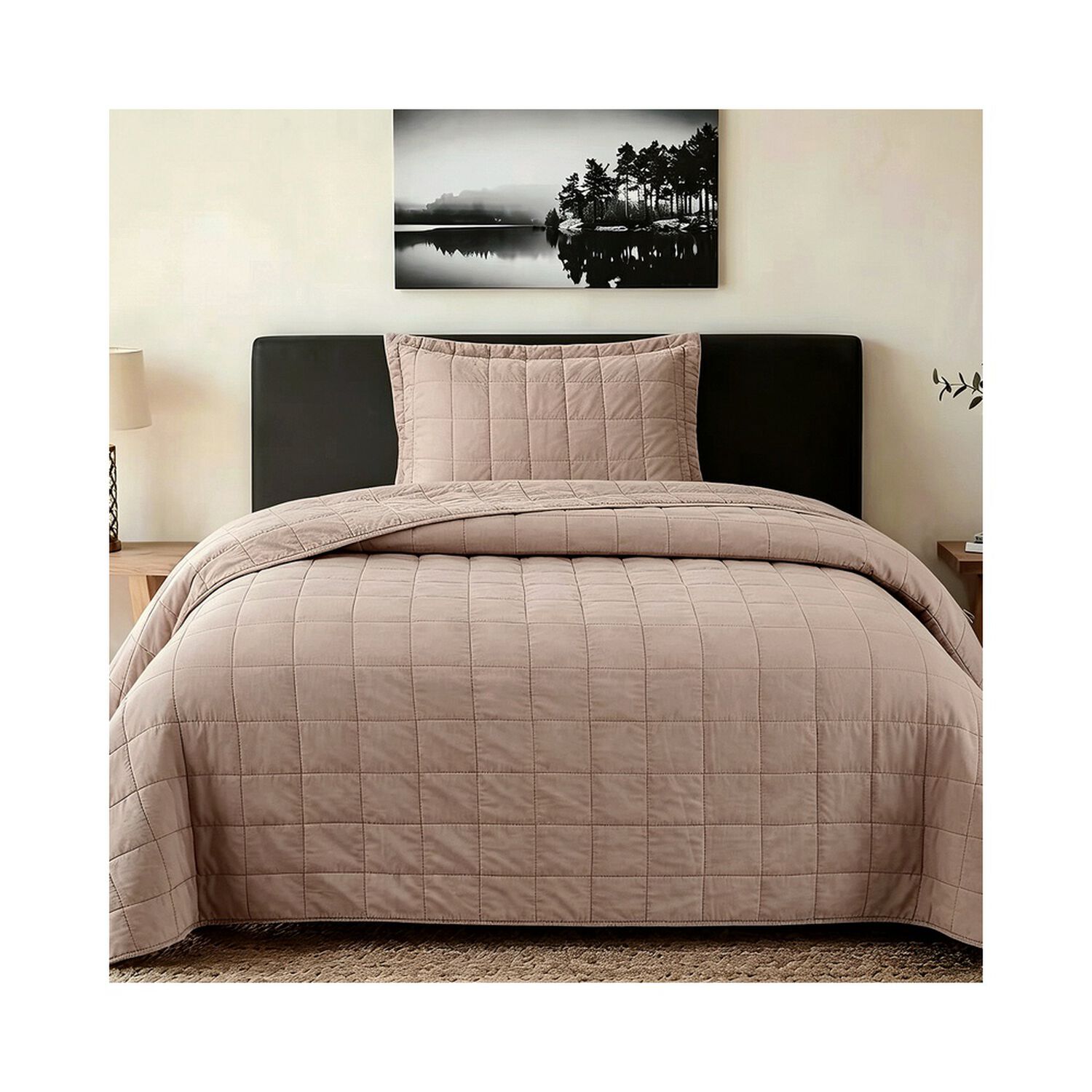 Quilt Andes Stone Wash Rosa 1.5 Plazas image number 0.0