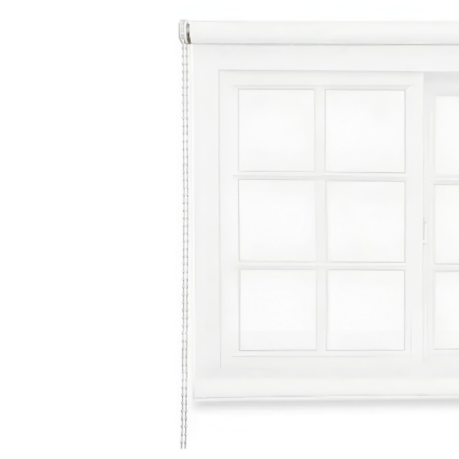 Cortina Roller Rustica Deluxe 100x160 Cm Blanco image number 4.0