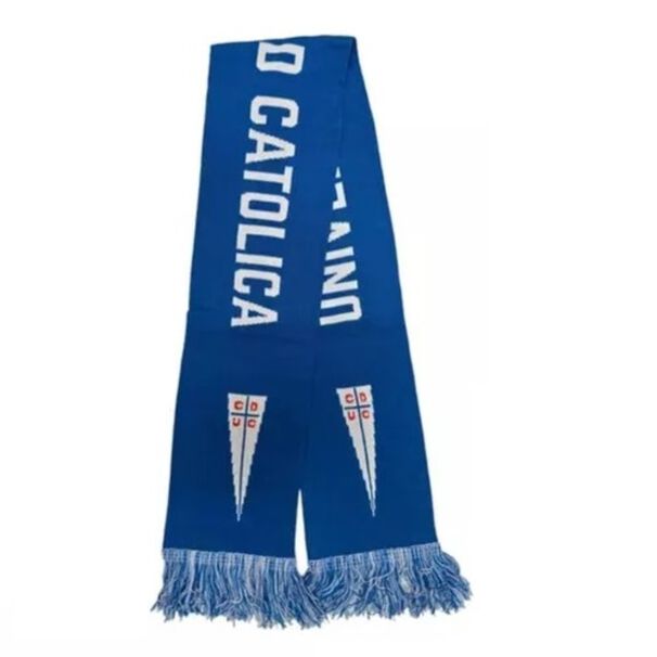Bufanda Universidad Catolica Licenciada Titanio Color Azul