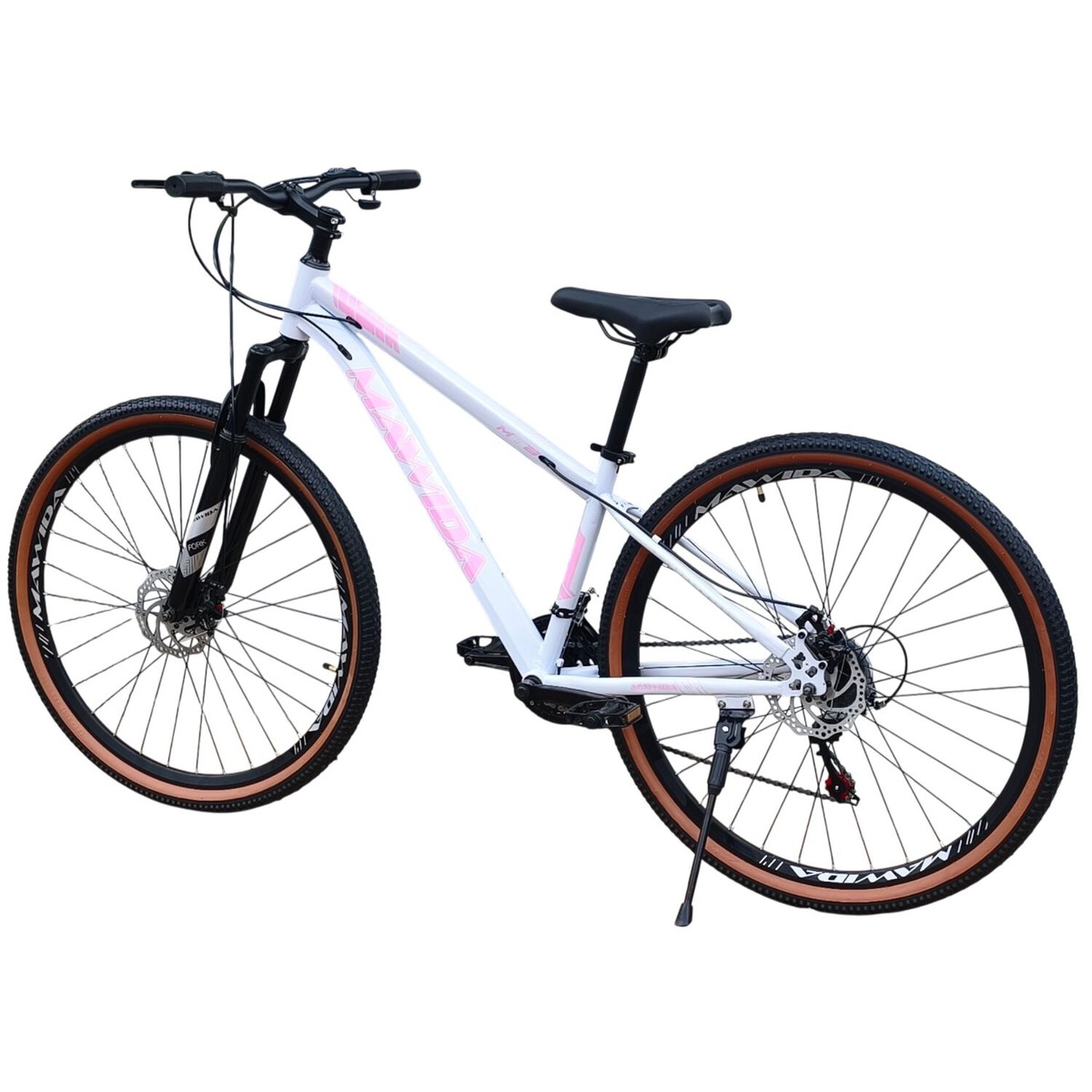 Bicicleta Aro 29 Mawida 21 Veloc Y Freno Disco Blanco Rosado image number 5.0