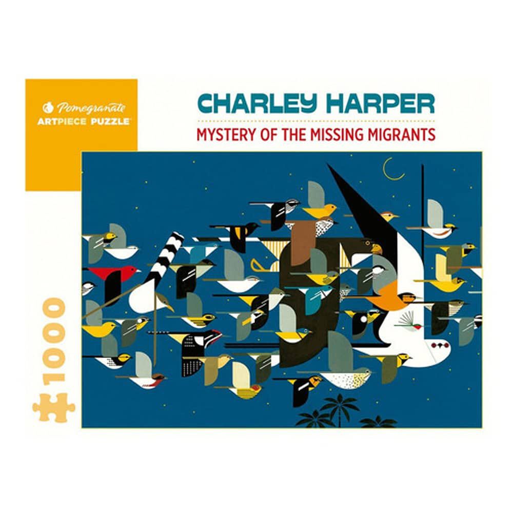 Rompecabeza Charley Harper Mystery Of The Missing 1000 Pieza image number 0.0