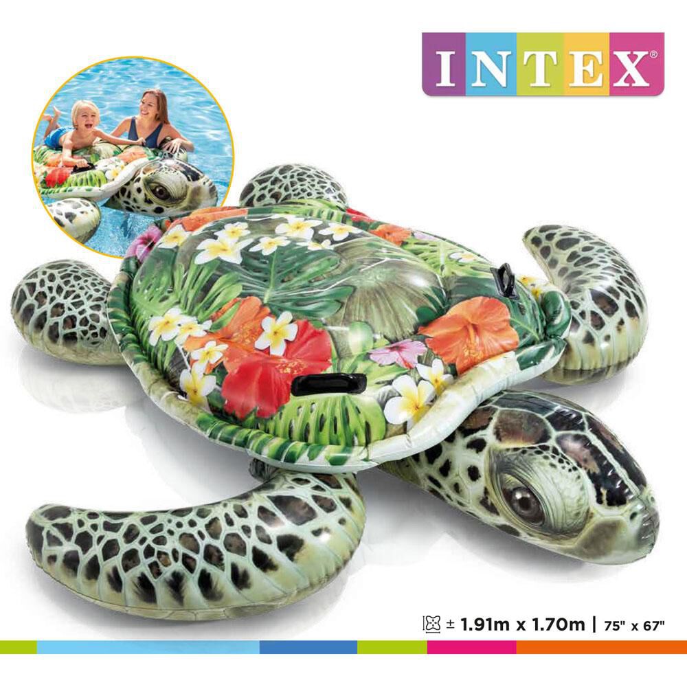 Flotador Montable Tortuga Realistic Intex image number 3.0