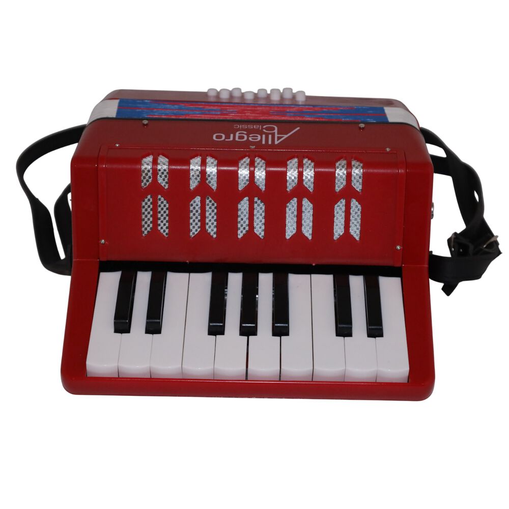 Acordeon De Plastico 17 Teclas 8 Bajos All104-1rd Allegro image number 0.0