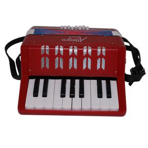 Acordeon De Plastico 17 Teclas 8 Bajos All104-1rd Allegro