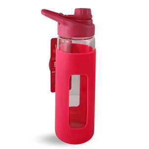 Botella Keep 470ml Vidrio Protector Agua Deportes Outdoor Rosa