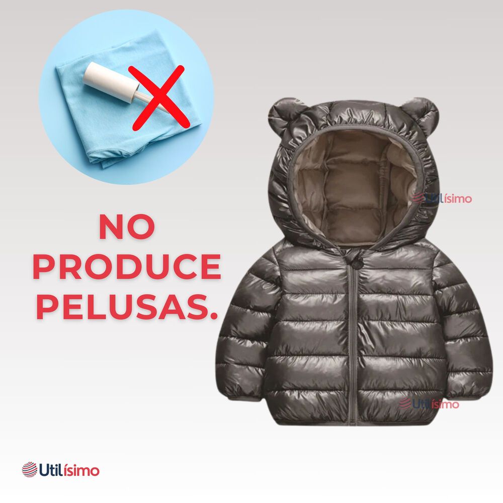 Parka Con Capucha Manga Larga Ni&ntilde;o Y Ni&ntilde;a Jump Kids Black Metallic image number 5.0