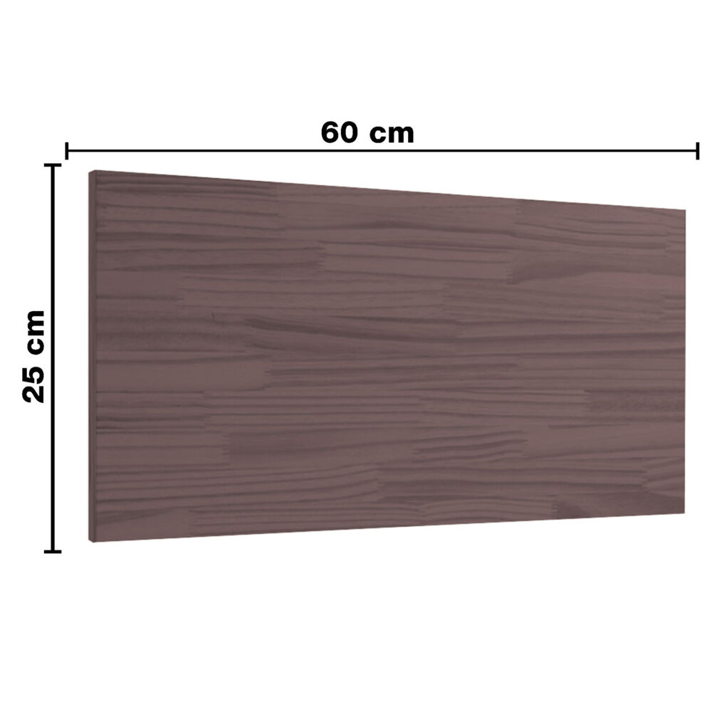 Repisa Flotante + 2 Soportes 60x25cm Cafe - Brasforma image number 2.0