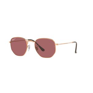 Lentes De Sol Hexagonal Rose Gold Polarizados Ray-ban