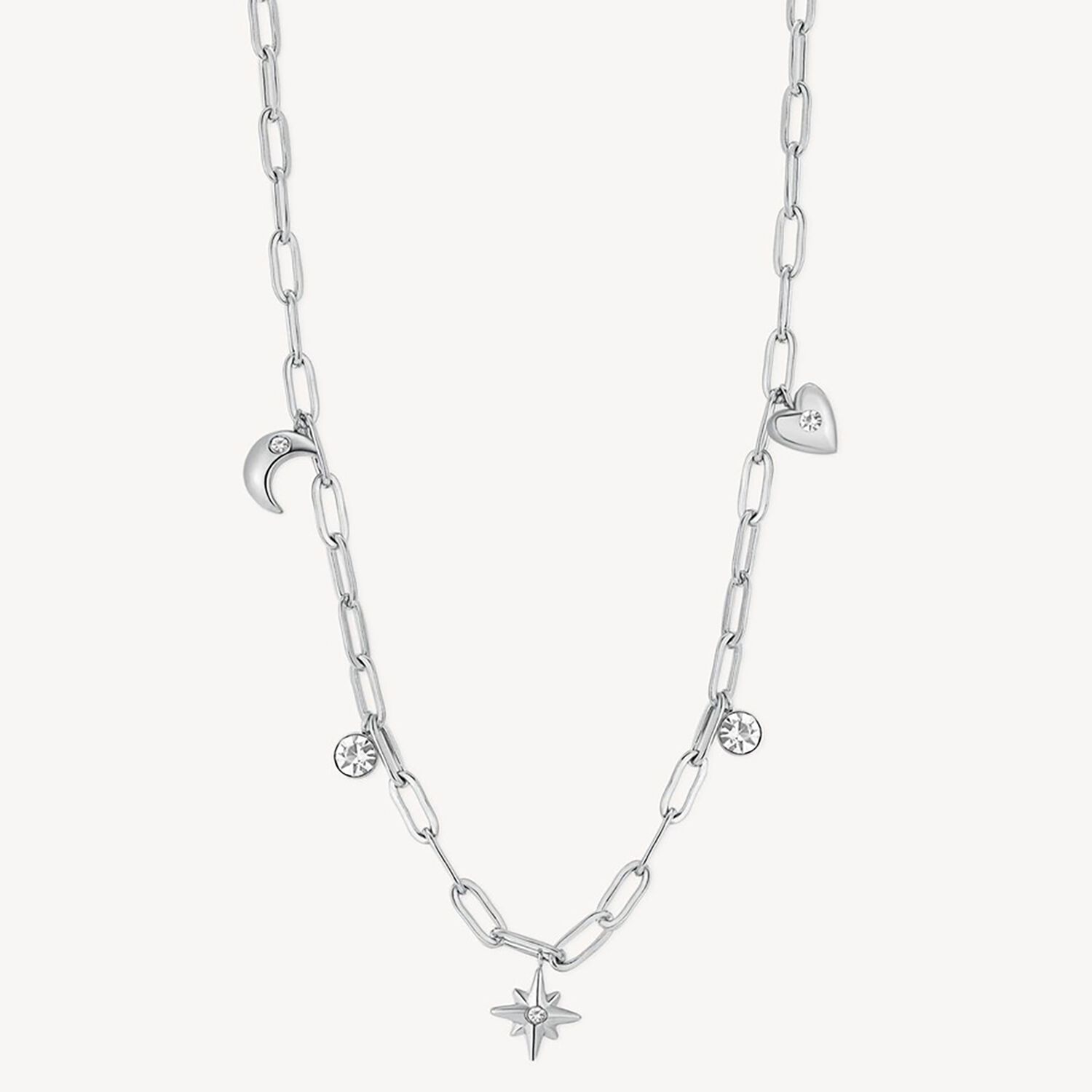 Collar Brosway Bah43 Plateado Mujer image number 0.0
