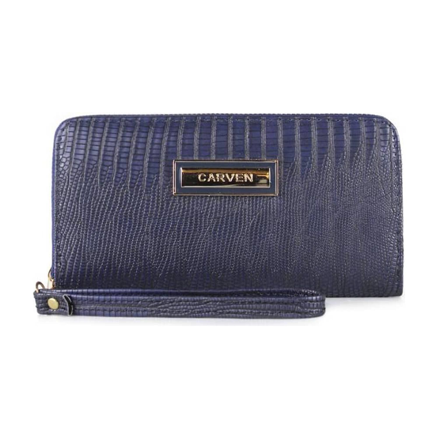 Billetera De Mujer Fresia Azul Carven image number 0.0