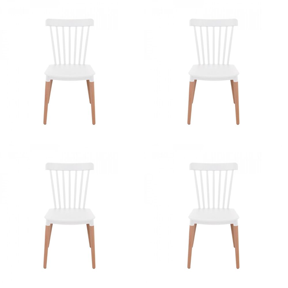 Silla Windsor Blanca 4 Unidades image number 0.0