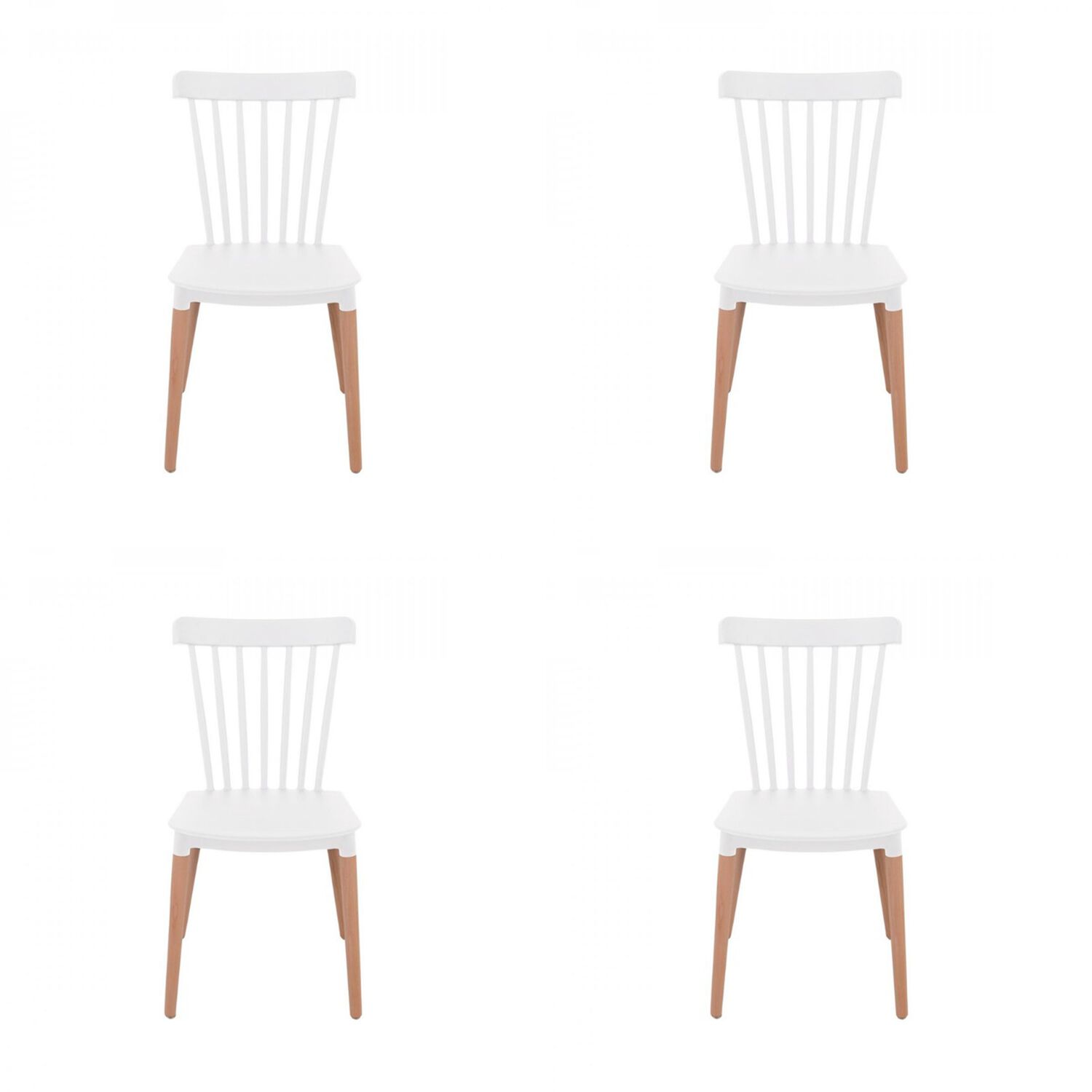 Silla Windsor Blanca 4 Unidades image number 0.0