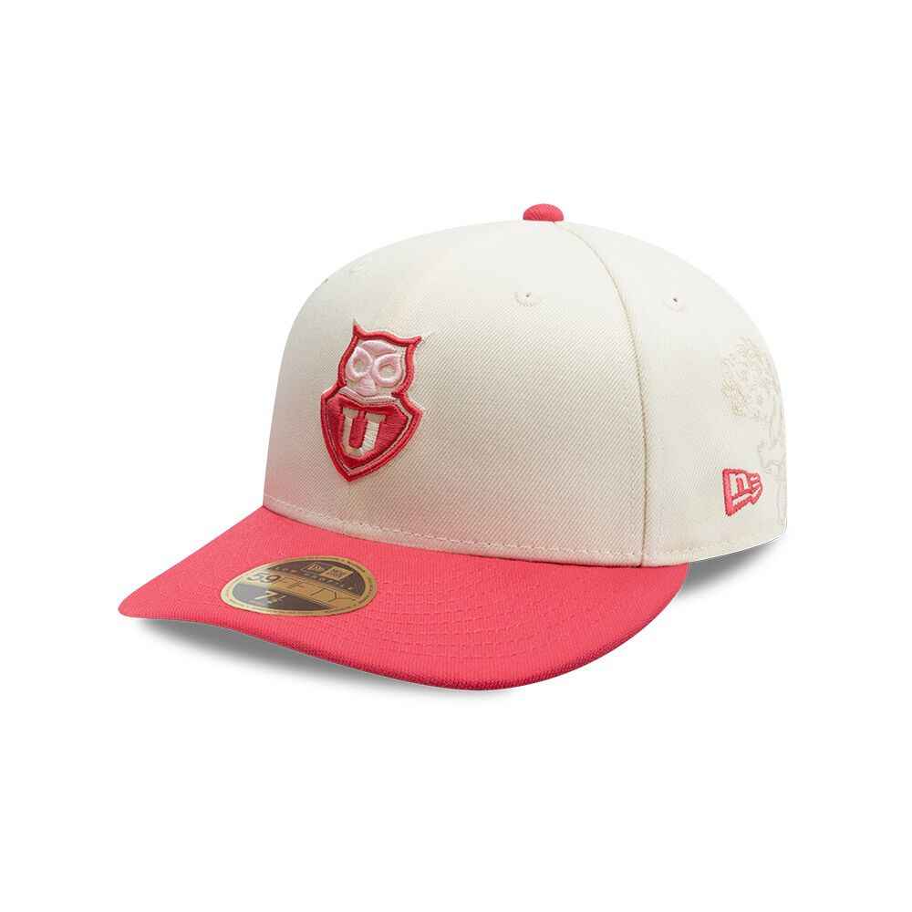 Gorra New Era 59fifty Universidad De Chile Futbol Beige image number 2.0