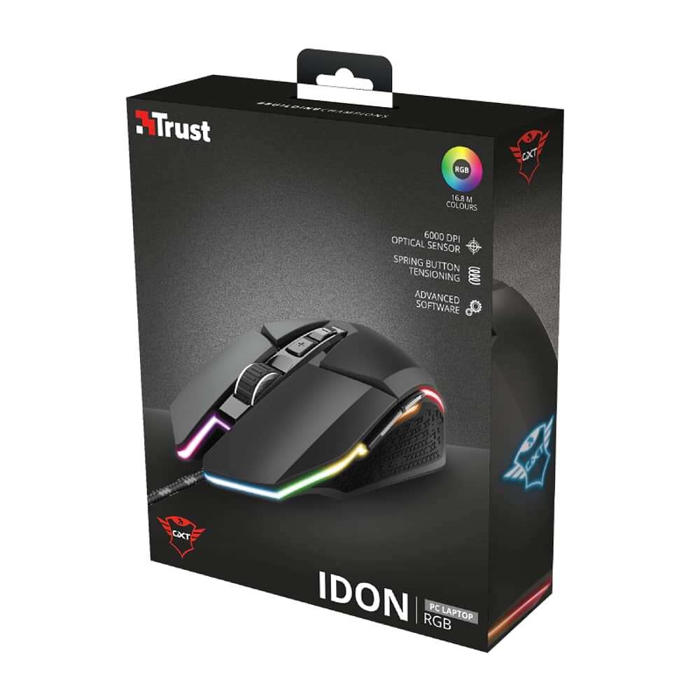 Mouse Gamer Ambidiestro Trust Idon Gxt 950 Full Rgb 6000 Dpi image number 5.0