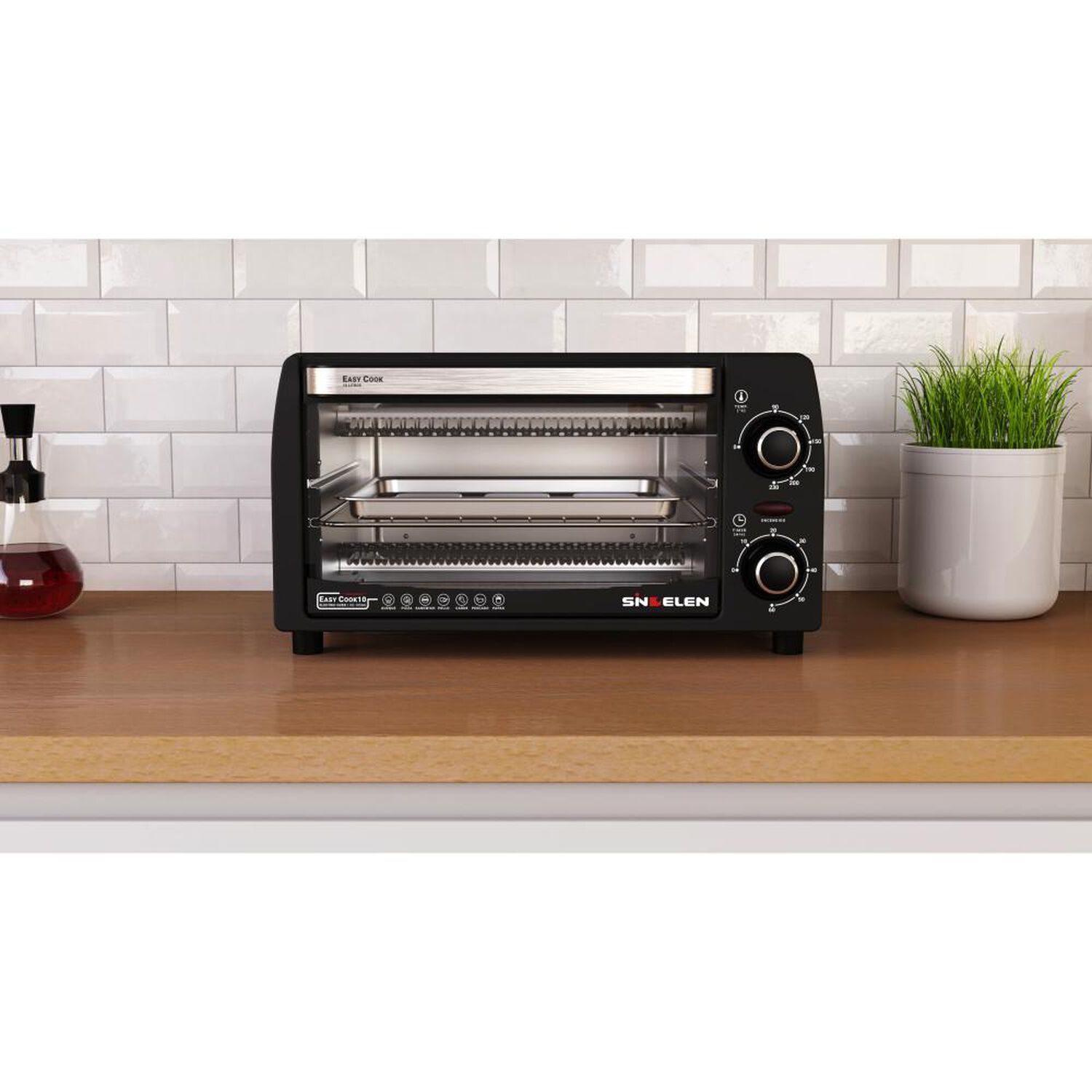 Horno El&eacute;ctrico Sindelen HE-105NG / 10 Litros / 900W image number 2.0