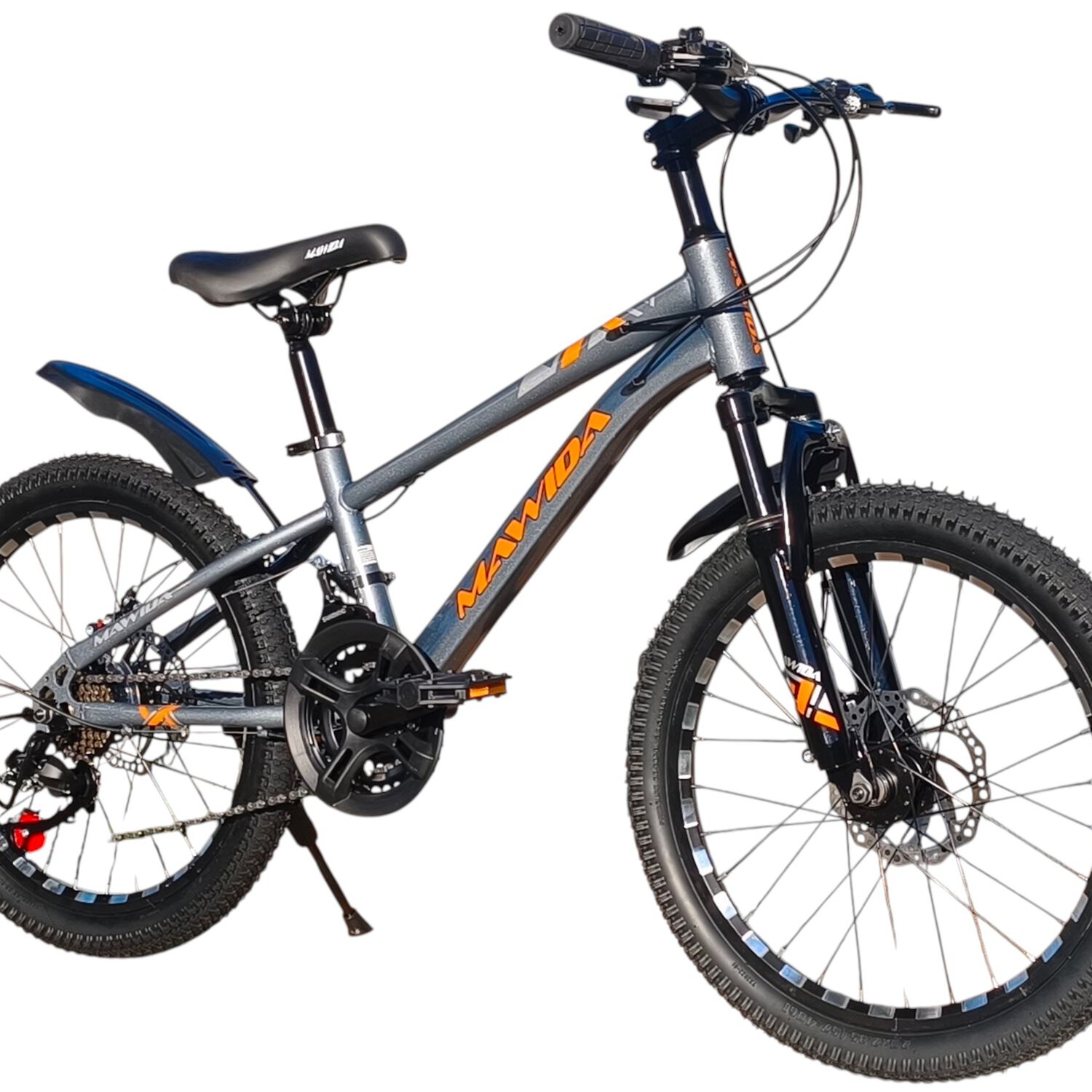 Bicicleta Aro 20 Mawida Con Freno Disco Y 21 Velocidades Gris Silver image number 1.0