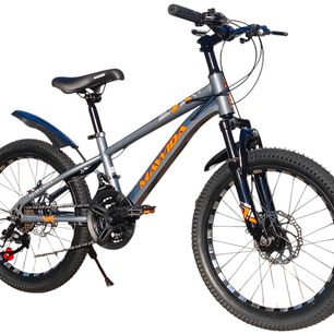 Bicicleta Aro 20 Mawida Con Freno Disco Y 21 Velocidades Gris Silver