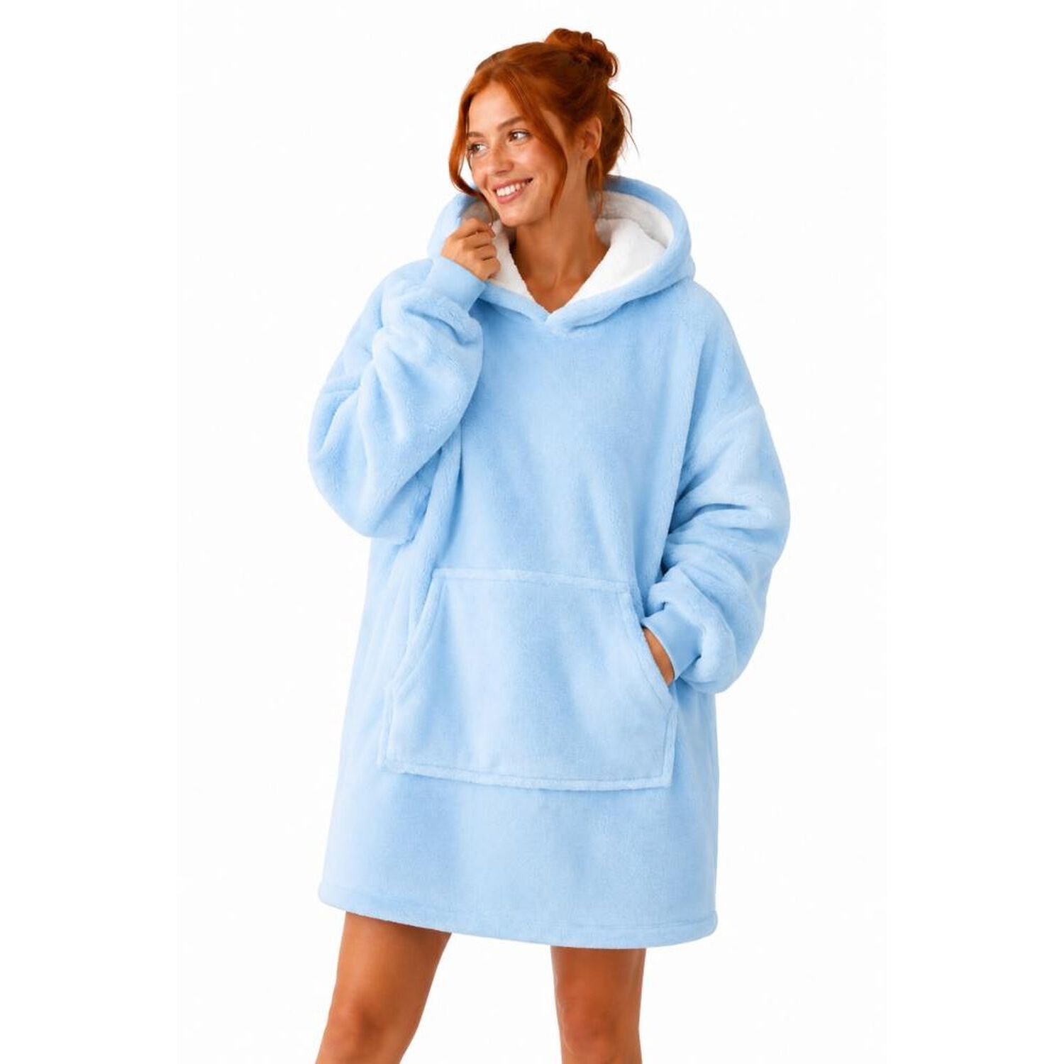 Poleron Felpa Capucha Manta Polar Invierno Unisex Talla Unic image number 42.0