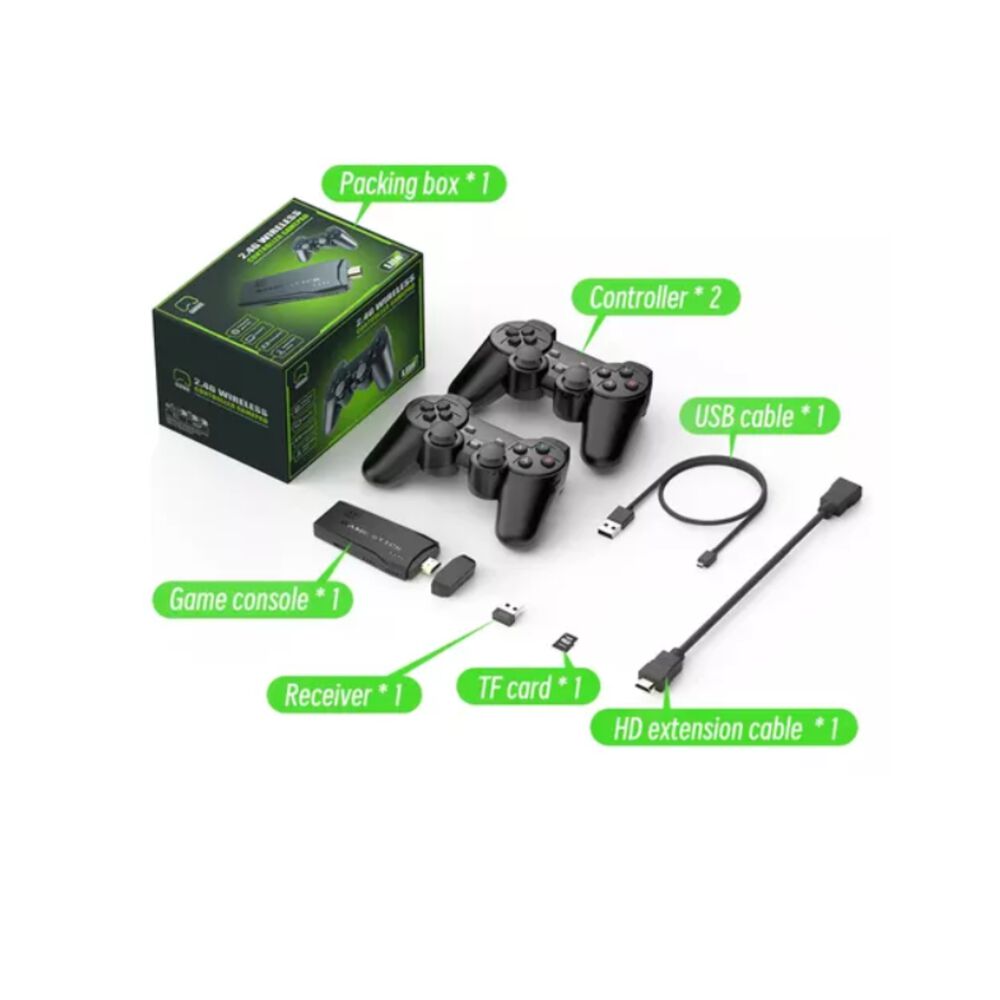 Accesorios Juegos Retro Inal&aacute;mbrico 4k Hdmi 10000+ 64gb image number 2.0