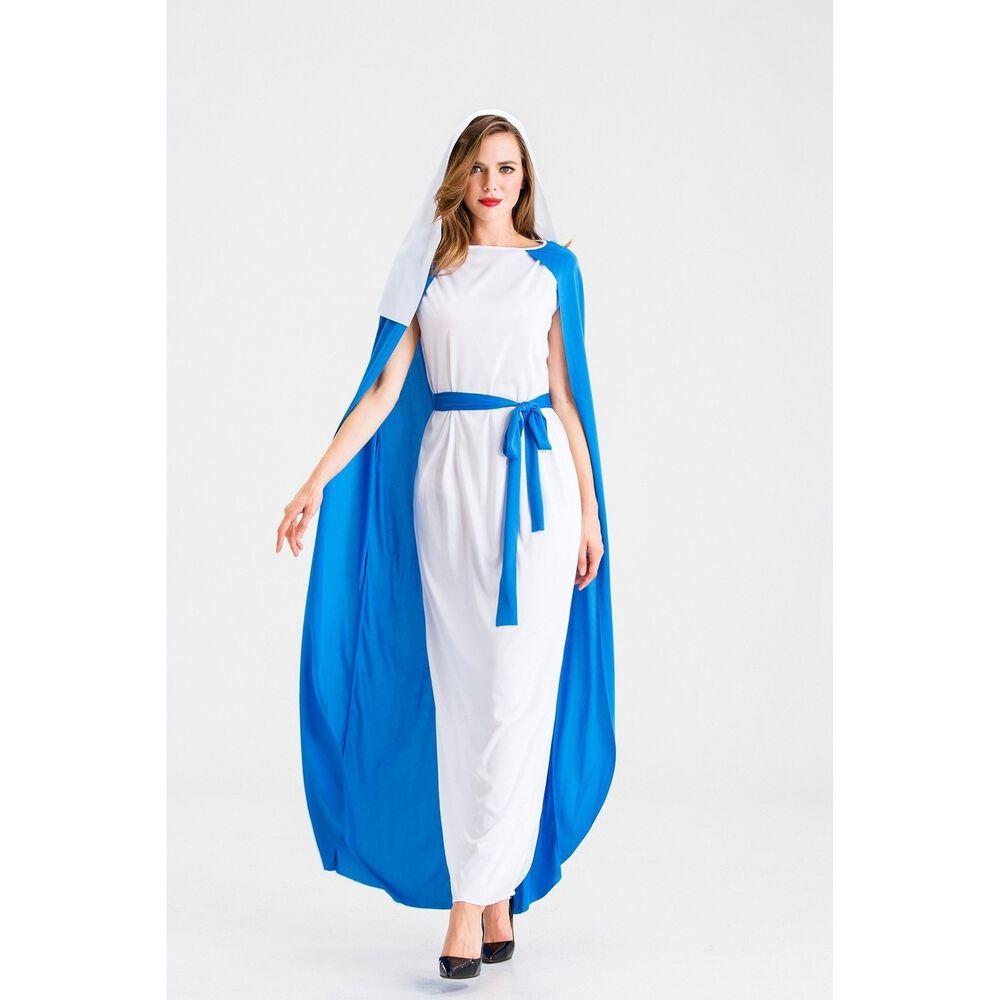 Disfraz Cosplay De Virgen Mar&iacute;a B&iacute;blica Para Adulto image number 1.0