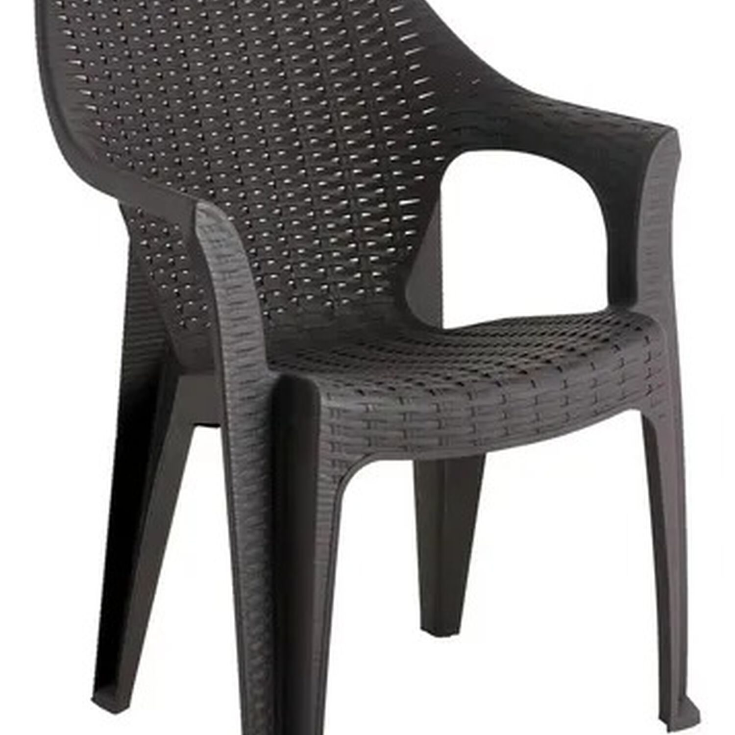 Silla Aruba Modelo Rattan Amplia Con Brazos Color De La Estructura De La Silla Caf&eacute; image number 1.0