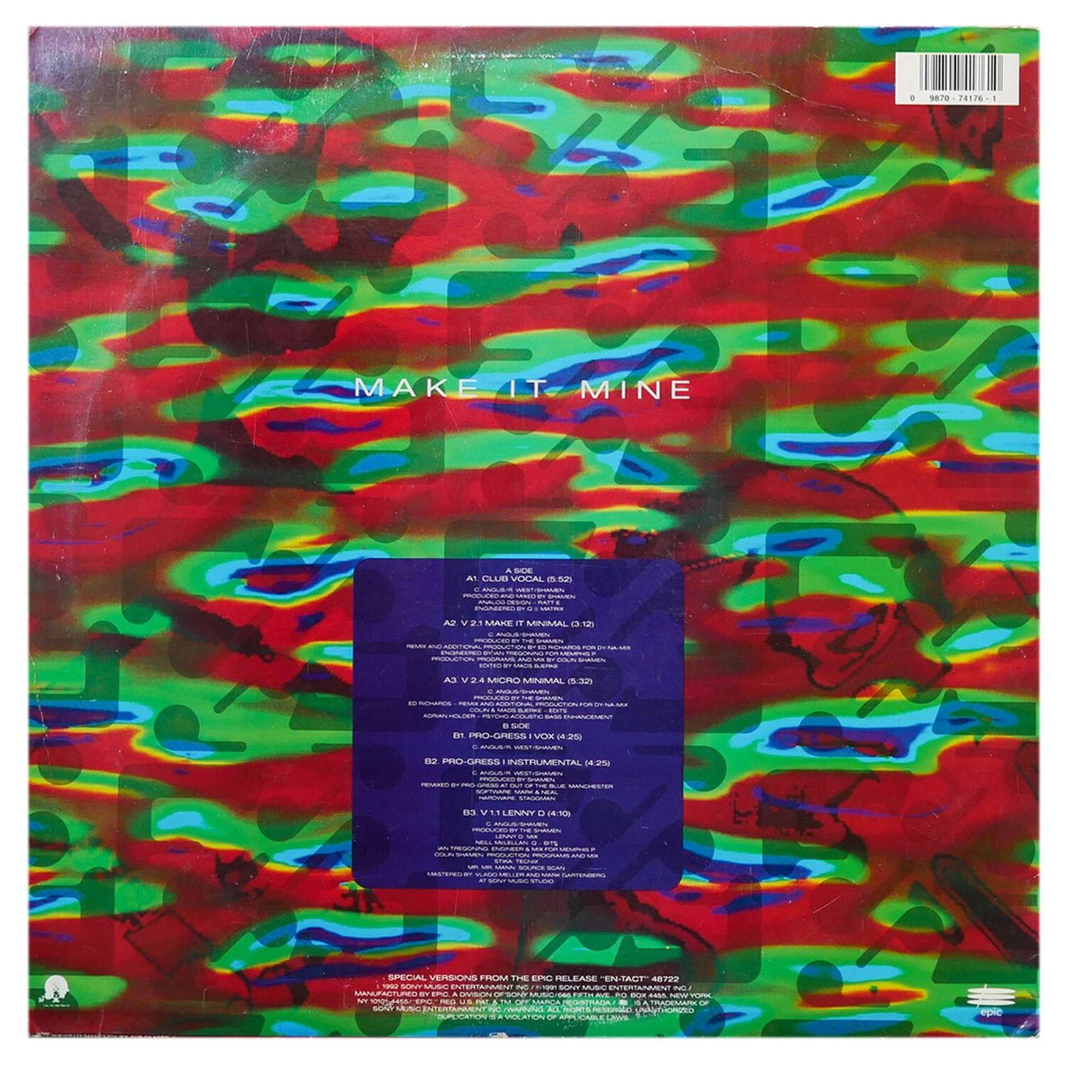 Shamen - Make It Mine | 12" Maxi Single Usado image number 1.0
