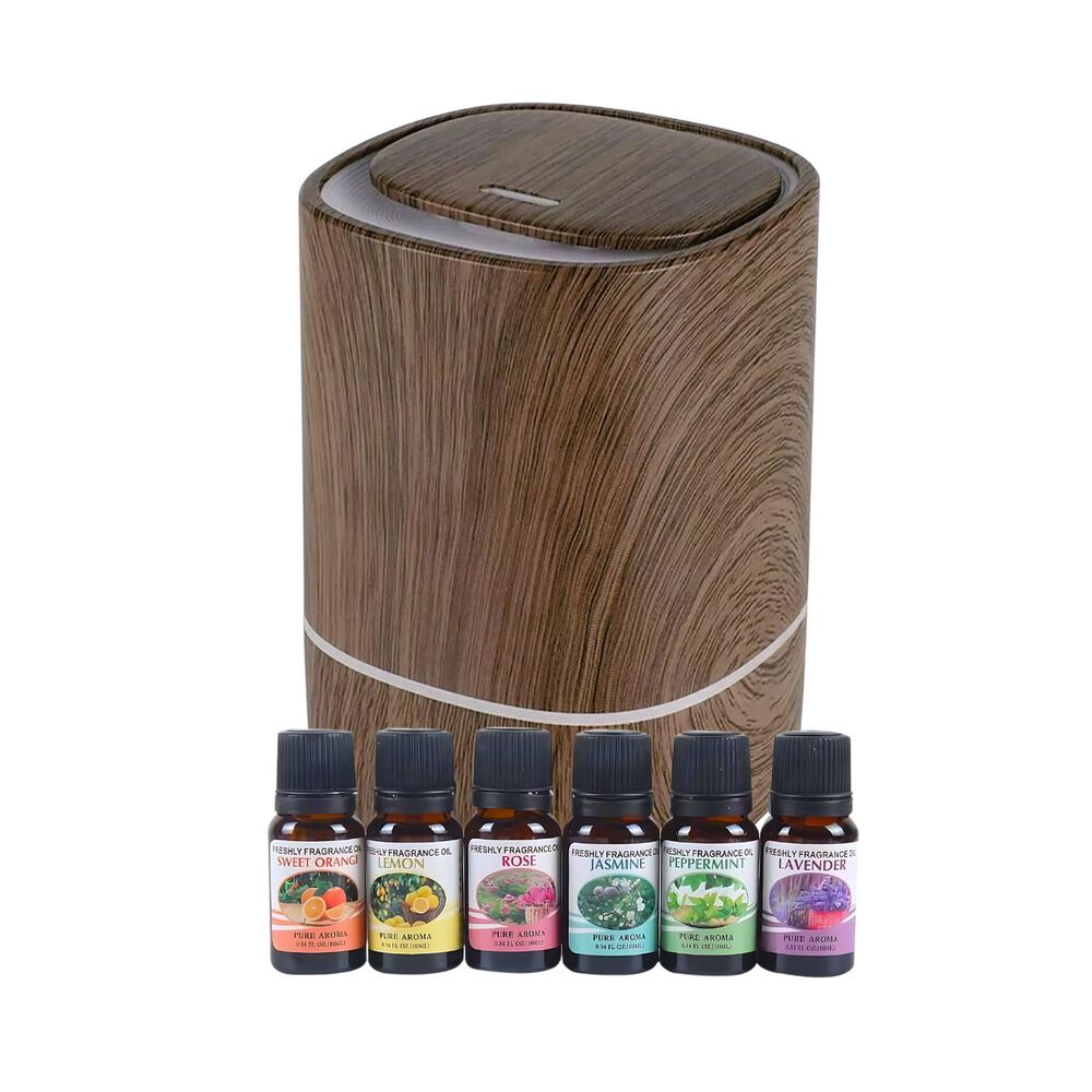 Pack Humidificador Marron Oscuro + 6 Esencias Aromaticas image number 2.0