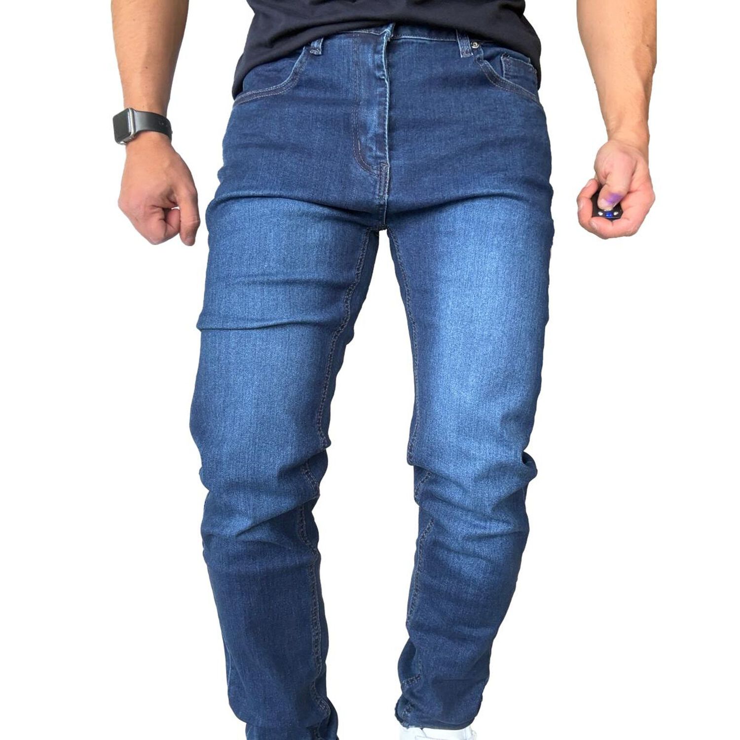 Jeans Elasticados Slim Fit Color Focalizado Semipitillos image number 12.0