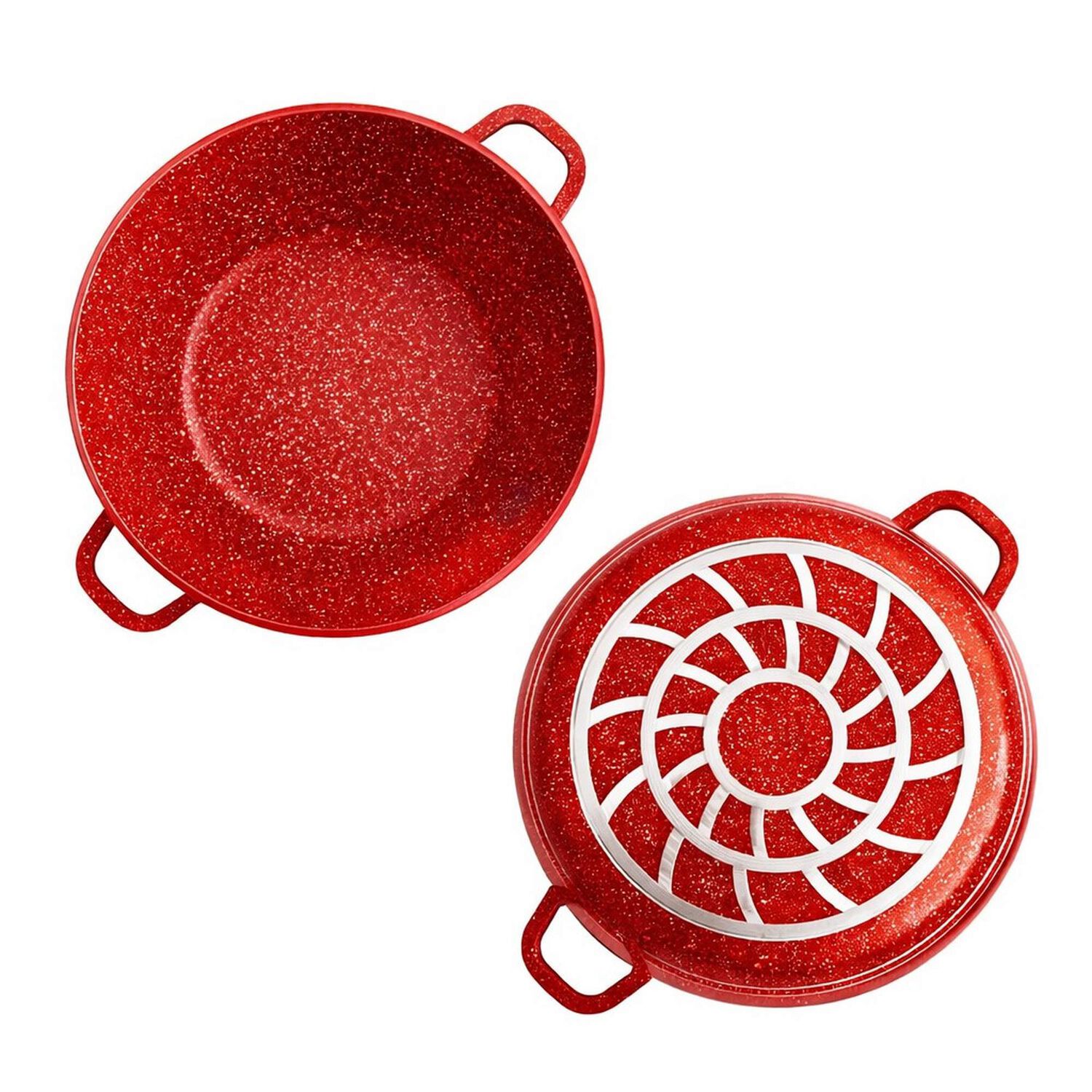 Juego De Ollas 12 Piezas Granito Royal Dessine Color Rojo image number 1.0
