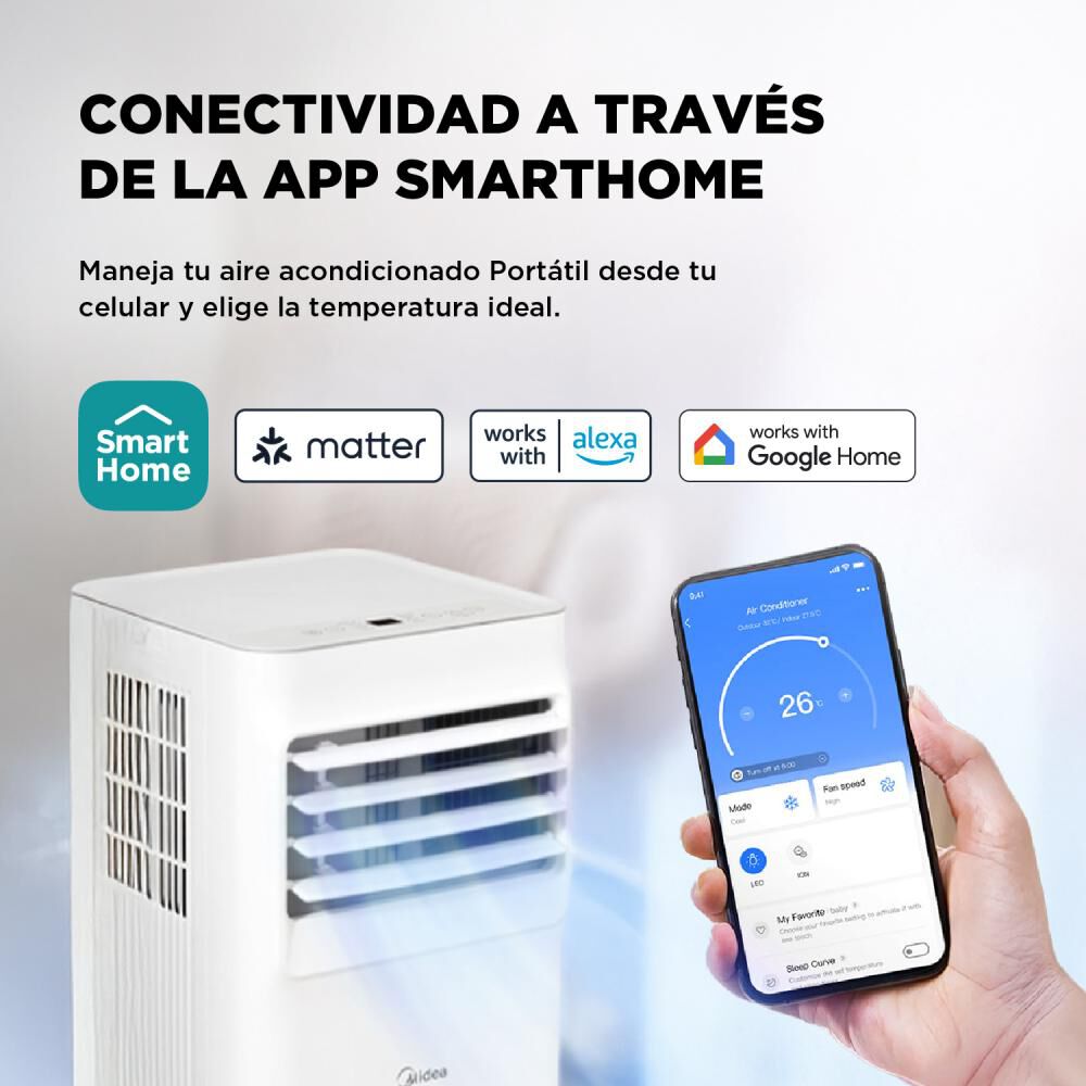 Aire Acondicionado Port&aacute;til Midea Mppa-09crn7 image number 9.0