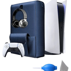 Funda Consola Ps5 Cubierta Antipolvo Resiste Compartimiento
