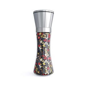 Molinillo Manual Dispensador De Sal Y Pimienta 18 Cm Vidrio