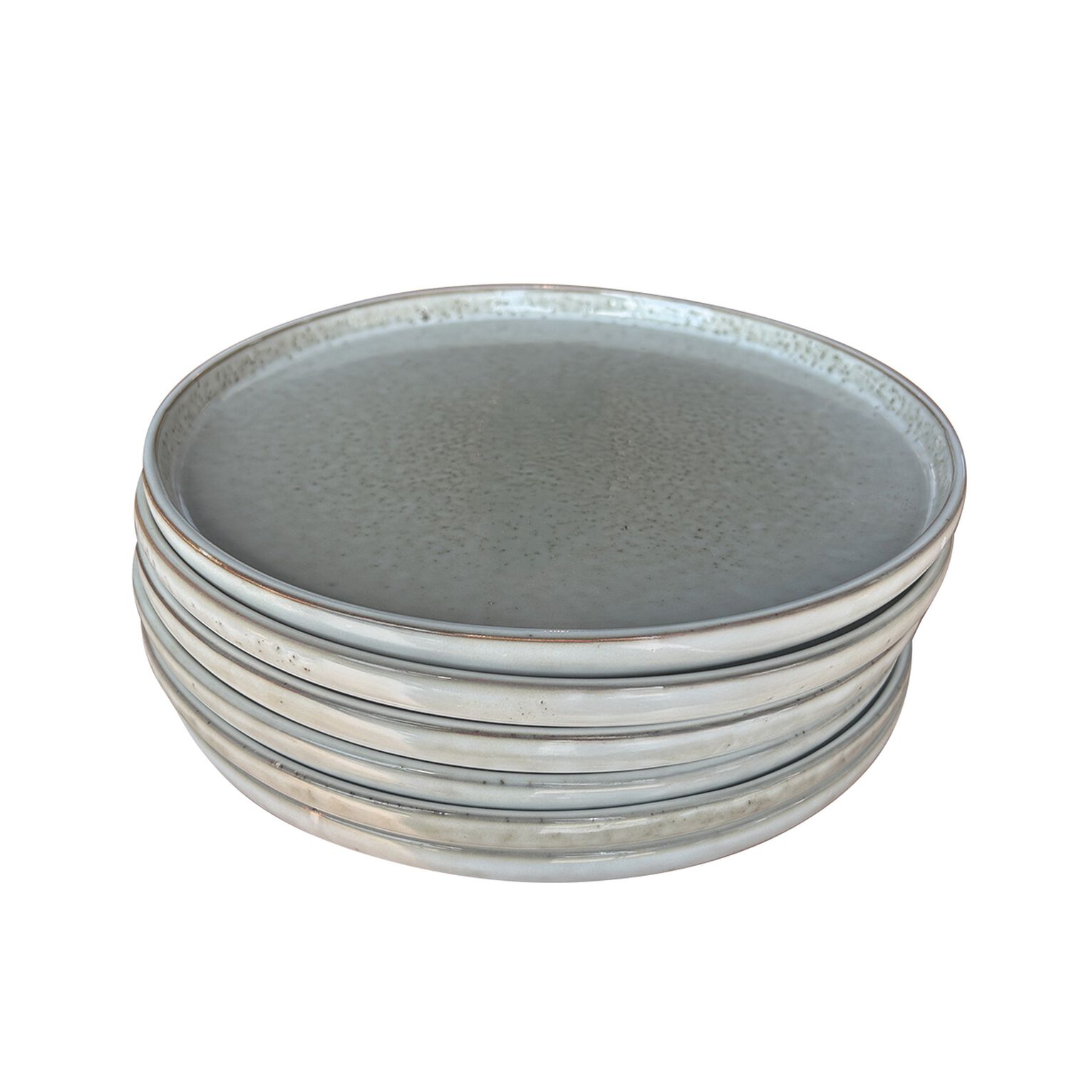 Set 6 Platos Redondo Ceramica 27 Cm Gris Linea Oslo image number 6.0