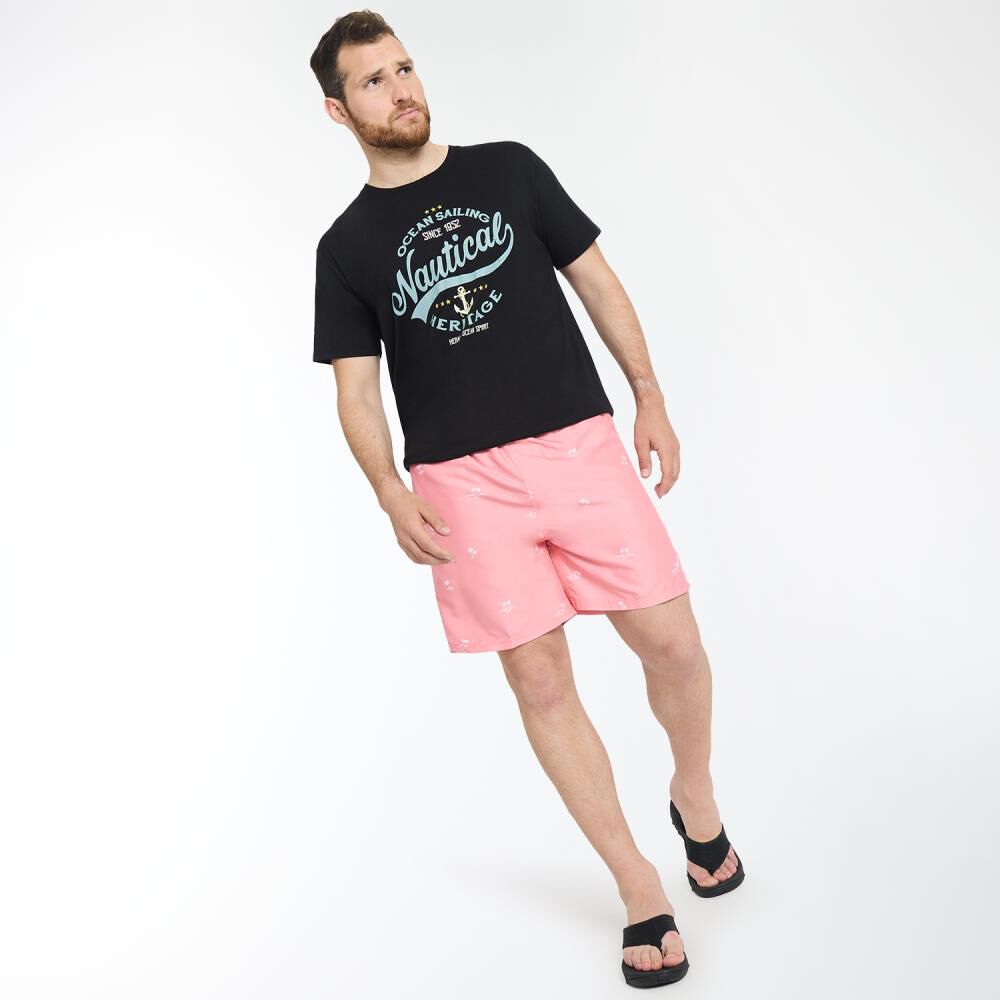 Polera Regular Manga Corta Cuello Redondo Hombre Herald image number 1.0