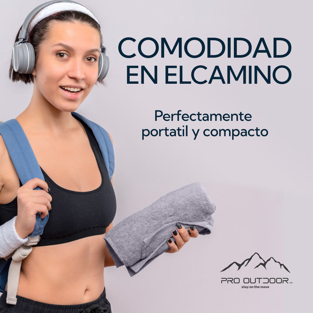 Toalla Microfibra Gris Pro Outdoor image number 3.0